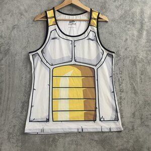 Just Saiyan Skinz Gear Tank Top Mens Large Performance Gym Vegeta Dragon Ball Z
